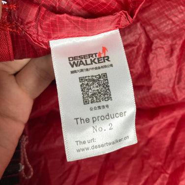 One Size Red Desert Walker Silnylon Monopole Floorless Ultralight Shelter, Nylon Camping Gear, Shelter z00054662