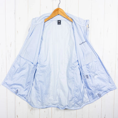 Montbell UL 弹力防风夹克，女款中号，浅蓝色（LBL），尼龙，防风外套，上衣，外套，夹克，z0005302