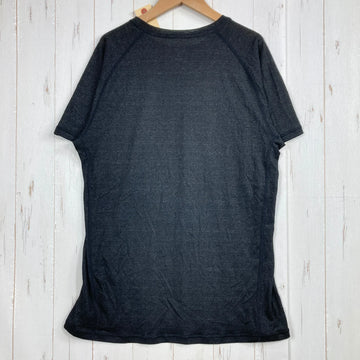【Men's L ブラック系】 Teton Bros ( ティートンブロス ) アクシオ ライト ティー Axio Lite Tee ウール ウェア トップス インナー シャツ ショートスリーブTシャツ クルーネック ウール z00056540  ウール ショートス - 0