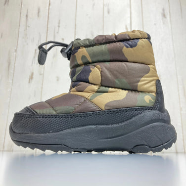 [Kid's Size 14.0cm Green] The North Face Toddler Nuptse Bootie II, Synthetic Down, NFJ51583, Asian Kid's, Primaloft Woodland Camo