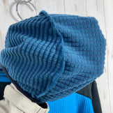 Montura Men's Stretch Color Hoody Jacket, Size Small, Blue. Polyester fleece outerwear jacket with Polartec Power Grid (z000).