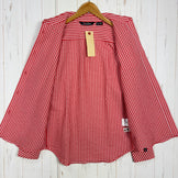 【Women's 12 レッド系】 Berghaus ( バーグハウス ) フレックス ドライ シアサッカー ロングスリーブ シャツ Flex Dry Seersucker Long Sleeve Shirt シアサッカー ポリエステル ウェア トップス インナー シャ