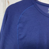 【Men's XL ネイビー系】 Montbell ( モンベル ) ジオライン L.W.ラウンドネックシャツ ポリエステル ウェア トップス インナー シャツ ロングスリーブTシャツ クルーネック 化繊 z00058472  化繊 ロングスリーブTシャツ クルーネッ