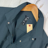 男式 M 海军蓝 Mountain Hardwear Shade Lite 长袖衬衫，涤纶，上衣，汗衫，长袖衬衫