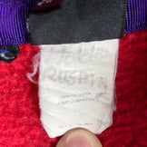 [Men's Large Red] 1992 Patagonia Synchilla Snap T-Neck Pullover in Burnt Chili/Charred Blue. Rare and hard to find.