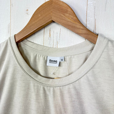 【Unisex M アイボリー系】 Bring ( ブリング ) ドライ コットニー スリーブレス Tシャツ DRYCOTTONY Sleeveless T-shirt Beige ポリエステル ウェア トップス インナー シャツ タンクトップ ノースリーブシャツ z0