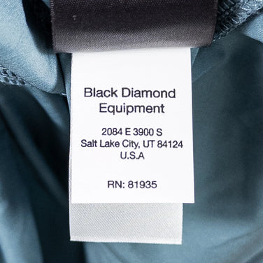 男式中号海军蓝 Black Diamond Alpine Start 连帽衫风暴蓝尼龙外套软壳 z00053399 风暴蓝软壳外套