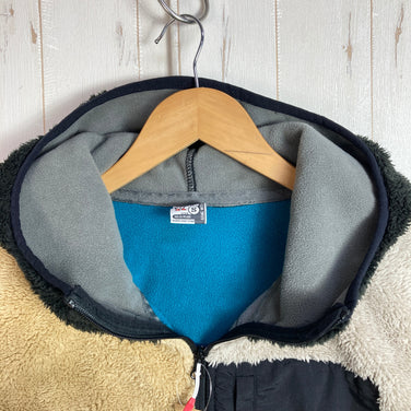 Chums 男士抓绒拉链外套，小号，米色，蓝色，涤纶，上衣，外套，抓绒夹克，z00055529，蓝色