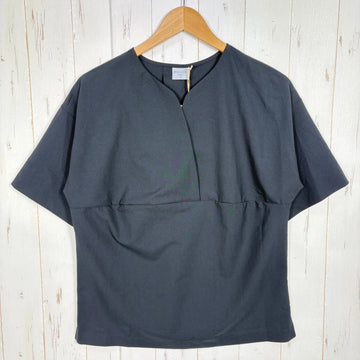【Women's S ブラック系】 Houdini ( フーディニ ) W's コスモ トップ W's Cosmo Top 138724 True Black z00058220 True Black 化繊 ショートスリーブTシャツ クルーネック インナー シャツ トッ
