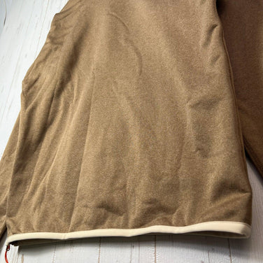 Men's Small Beige Ridge Mountain Gear Power Stretch Pull Hoodie, Desert Dune, Polyester, Top, Undershirt, Hoodie