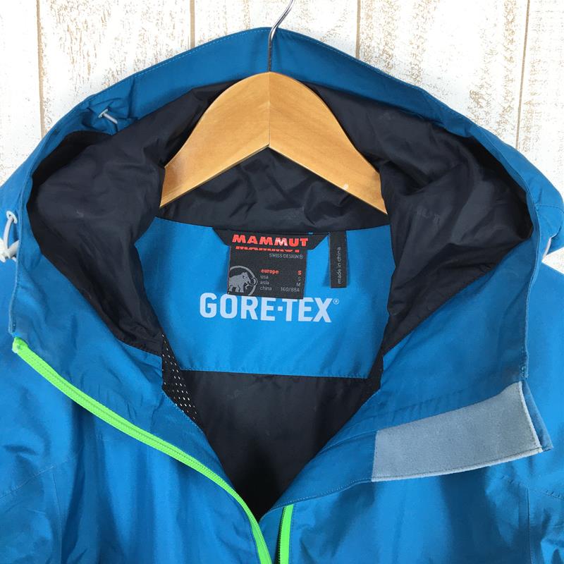 【Women's S ブルー系】 Mammut ( マムート ) ゴアテックス オールウェザー ジャケット Goretex All Weather Jacket レインシェル ハードシェル フーディ 1010-19740 Women's  レインシェル アウター ジャ