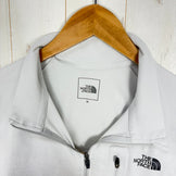 【Men's XL ホワイト系】 The North Face ( ザ・ノースフェイス ) ショートスリーブフラッシュドライスリーディージップアップ S/S FLASHDRY 3D Zip Up オフホワイト (OW) 吸汗速乾 / 抗菌防臭 / UVガード ポリエス