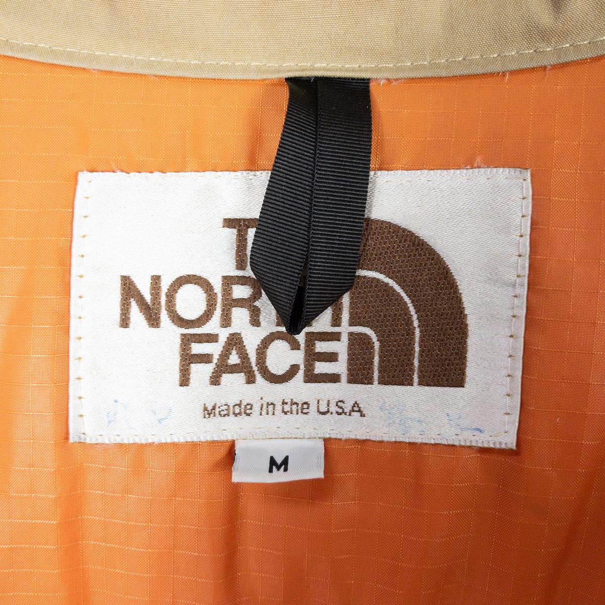 [Men's M Beige] The North Face Sierra Parka Made in the USA Vintage Down Jacket 65/35 Bayhead Cloth Brown Tag Old Tag Vintage Hard to Find ND-1025 Inte