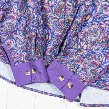 【Men's L パープル系】 Jolly Gear（ジョリーギア） トリプルクラウン ボタンダウン ロングスリーブ TRIPLE CROWN BUTTON DOWN LONG SLEEVE Purple Turkey Turkey Trail ポリエステル ウェア - 【公式】2ndGEAR（セカンドギア）Webショップ【登山用品・アウトドア用品専門 買取販売店】