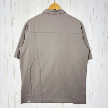 【Men's M グレー系】 Houdini ( フーディニ ) メンズ コスモ シャツ M's Cosmo Shirt 238724 MORNING HAZE z00055926 MORNING HAZE 化繊 ショートスリーブシャツ インナー シャツ トップス