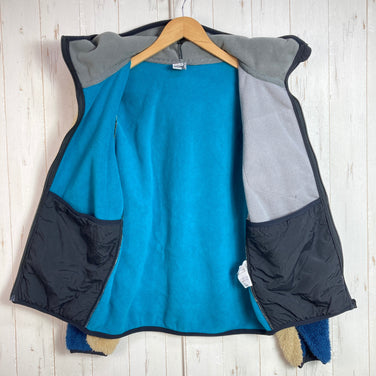 Chums 男士抓绒拉链外套，小号，米色，蓝色，涤纶，上衣，外套，抓绒夹克，z00055529，蓝色