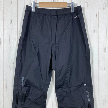 【Men's S ブラック系】 Rab ( ラブ ) ドリリウム パンツ Drillium Pants eVent 3レイヤー ナイロン ウェア ボトムス ロングパンツ レインシェル eVent ( イーベント ) z00061265  レインシェル ロングパンツ - 0