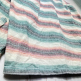 Men's Medium Green 1995 Patagonia Heavy Flannel Shirt, Sunny Stripe, Vintage, Original, Hard-to-Find, Rare Color, Cotton, Top, Undershirt, Long