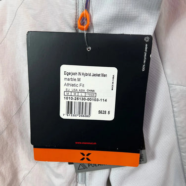 男士M码灰色Mammut Eigerjoch IN Hybrid羽绒服，大理石纹。合成羽绒服。