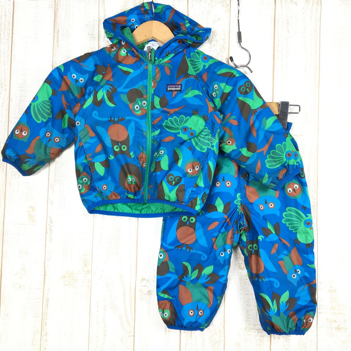 【Boy's 2T ブルー系】 Patagonia ( パタゴニア ) ベビー リバーシブル パフボール ジャケット & パンツ 上下セット インサレーション セットアップ 60187/60193 International Boy's OBG  セットアップ ウェ