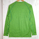 【Men's S グリーン系】 Marmot ( マーモット ) クライム ウール ボーダー ロングスリーブ クルー Climb Wool Border L/S Crew ポリエステル ウェア トップス インナー シャツ ロングスリーブTシャツ クルーネック 化繊-2