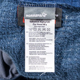 Norrona 男式 Falketind Alpha 120 拉链连帽外套，海军蓝，涤纶羊毛夹克，带 Polartec Alpha z000