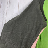 The North Face 男士中号绿色长袖 Dacron QD Crew 夹克（长袖）涤纶抓绒夹克（z00054264）