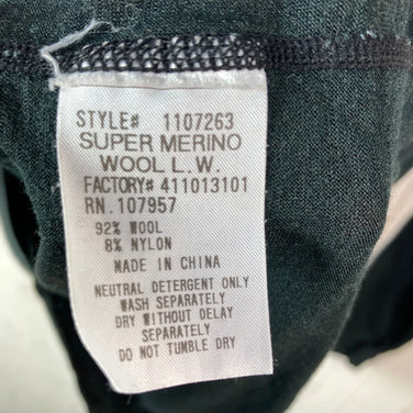 【Men's M ブラック系】 Montbell ( モンベル ) スーパーメリノウール L.W. ラウンドネックシャツ Super Merino Wool L.W. Round Neck Shirt メリノウール ウェア トップス インナー シャツ ロングスリーブ