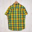 【Men's L ブルー系】 Adidas ( アディダス ) ハイキング シャツ Hiking Shirt Shock Blue S16 UPF25+｜チェック ポリエステル ウェア トップス インナー シャツ ショートスリーブシャツ 化繊 z00060665-2
