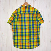 【Men's L ブルー系】 Adidas ( アディダス ) ハイキング シャツ Hiking Shirt Shock Blue S16 UPF25+｜チェック ポリエステル ウェア トップス インナー シャツ ショートスリーブシャツ 化繊 z00060665