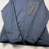 男士中号海军蓝 Teton Bros 石墨烯夹克，涤纶抓绒夹克（z00054767）。