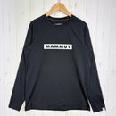 【Men's XS ブラック系】 Mammut ( マムート ) QD ロゴ プリント ロングスリーブ Tシャツ アジアンフィット QD Logo Print Longsleeve T-shirts AF 速乾 UVプロテクション UPF50+ ポリエステル ウェア-1