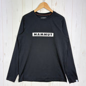 【Men's XS ブラック系】 Mammut ( マムート ) QD ロゴ プリント ロングスリーブ Tシャツ アジアンフィット QD Logo Print Longsleeve T-shirts AF 速乾 UVプロテクション UPF50+ ポリエステル ウェア
