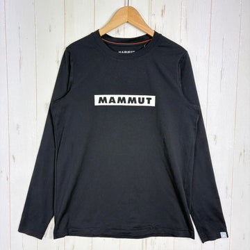 【Men's XS ブラック系】 Mammut ( マムート ) QD ロゴ プリント ロングスリーブ Tシャツ アジアンフィット QD Logo Print Longsleeve T-shirts AF 速乾 UVプロテクション UPF50+ ポリエステル ウェア
