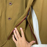 Unisex, Small, Brown, Axesquin Yamani Nobotta Kamoshirenai Light Blue Nylon Long Sleeve Shirt, Synthetic Fiber, z00053539