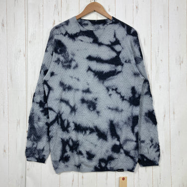 【Unisex L グレー系】 Bring ( ブリング ) ワンダーウェア タイダイ シームレス クルーネック WUNDERWEAR Tie Dye Seamless Crewneck Moss Black 希少カラー 入手困難 メリノウール混 シームレス メリノ