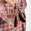 【Men's M レッド系】 2011 Patagonia ( パタゴニア ) ロングスリーブ フィヨルド フランネル シャツ Long-Sleeved Fjord Flannel Shirt CYO オーガニックコットン100% 厚手フランネル オーガニックコッ-7