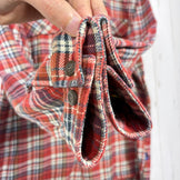 【Men's M レッド系】 2011 Patagonia ( パタゴニア ) ロングスリーブ フィヨルド フランネル シャツ Long-Sleeved Fjord Flannel Shirt CYO オーガニックコットン100% 厚手フランネル オーガニックコッ