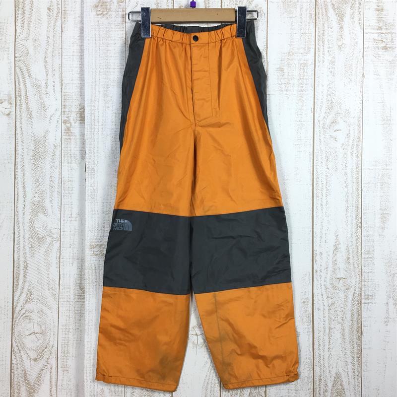 【Kid's S オレンジ系】 The North Face ( ザ・ノースフェイス ) ジュニア レインテックス Jr Raintex レインシェル パンツのみ キッズ NPJ10311 Asian Kid's  レインシェル ロングパンツ ボトムス ウェア