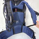 【Men's OneSize ネイビー系】 Millet ( ミレー ) サースフェー NX 60 プラス SAAS FEE NX 60+ 耐久撥水 2気室 レインカバー付属 ナイロン バッグ ストレージ バックパック 容量【55L～79L】 z00060691  容量【55L