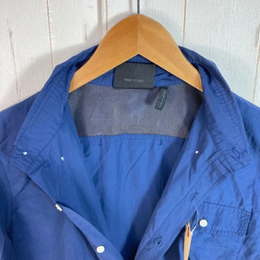 男式小号海军蓝 Mammut Boulder 衬衫，短袖，尼龙，上衣，汗衫，合成纤维，z00053834