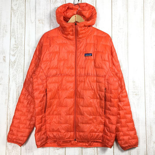 【男款L橙】Patagonia Micro Puff Hoody Plumafil 隔热夹克 84030 国际男款 PBH 画笔红