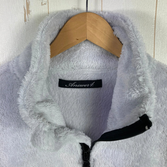【Unisex M ホワイト系】 Answer4 ( アンサーフォー ) ハイロフト フリース ジャケット High Loft Fleece Jacket Light Gray ポリエステル ウェア トップス アウター ジャケット フリース ポーラテック・ハイロフト