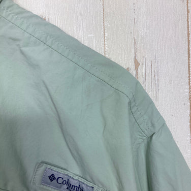 【Men's M グリーン系】 Columbia ( コロンビア ) バハマ 2 ショートスリーブシャツ Bahama II S/S Shirt PFG｜オムニシェイド UPF50｜ベンチレーション ナイロン ウェア トップス インナー シャツ ショートスリーブシャ