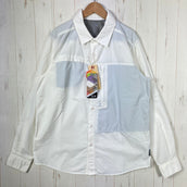 【Men's M ホワイト系】 Mountain Hardwear ( マウンテンハードウェア ) キャニオン ロングスリーブ シャツ Canyon Long Sleeve Short ナイロン ウェア トップス インナー シャツ ロングスリーブシャツ 化繊 z00