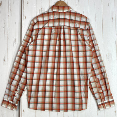 【Men's XS オレンジ系】 2013 Patagonia ( パタゴニア ) ロングスリーブ ゴーン アゲイン シャツ Long-Sleeved Gone Again Shirt TPD ナイロン ウェア トップス インナー シャツ ロングスリーブシャツ 化繊