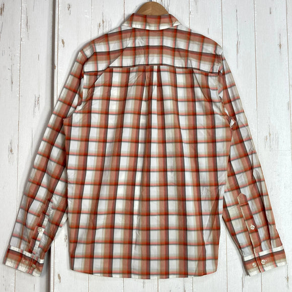 【Men's XS オレンジ系】 2013 Patagonia ( パタゴニア ) ロングスリーブ ゴーン アゲイン シャツ Long-Sleeved Gone Again Shirt TPD ナイロン ウェア トップス インナー シャツ ロングスリーブシャツ 化繊