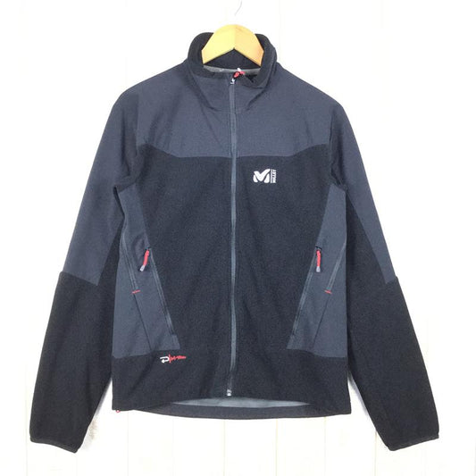 【Men's M ブラック系】 Millet ( ミレー ) ウィンドシールド フリース ジャケット 防風 International Men's  フリース アウター ジャケット トップス ウェア