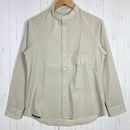 【Men's 2 ベージュ系】 Axesquin Elements ( アクシーズクインエレメンツ ) ソフトシェルのバンドカラーシャツ Soft Shell Band Collar Shirt ナイロン ウェア トップス インナー シャツ ロングスリーブシャツ 化-1