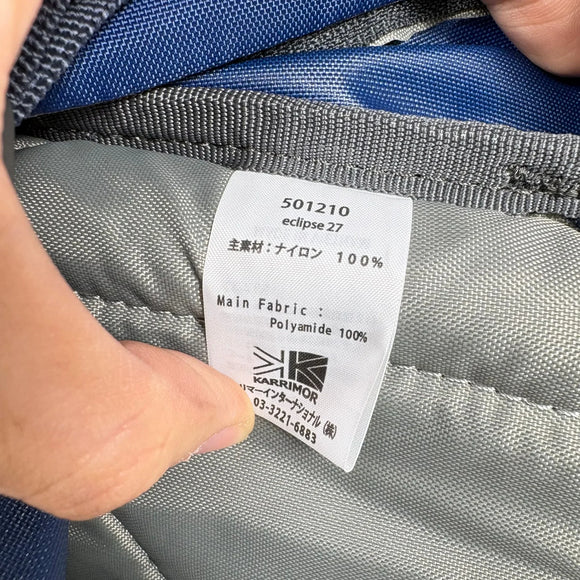 【OneSize ネイビー系】 Karrimor ( カリマー ) イクリプス 27 Eclipse 27 ナイロン バッグ ストレージ バックパック デイパック 容量【～29L】 z00057606  デイパック 容量【～29L】 バックパック バッグ ストレージ